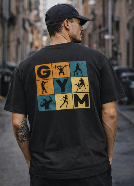 Men Oversized T-Shirt-Gym Freak